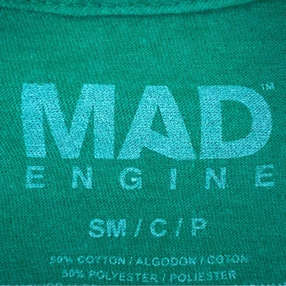 MAD Engine green St Patrick’s Day tee shirt Ireland graphic Irish flag S - Picture 4 of 9